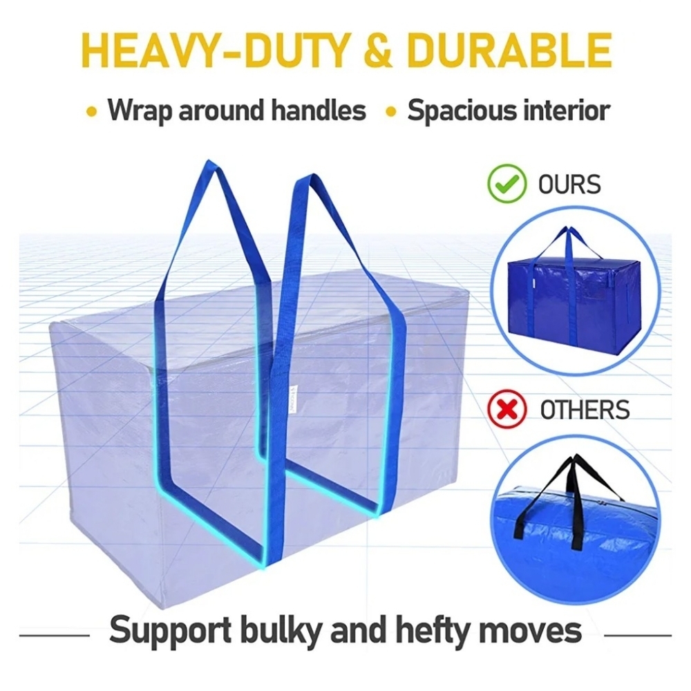 24 Gallon Heavy Duty Tool Clothes Cargo Moving Bag Storage Organization - Picture 2 of 9